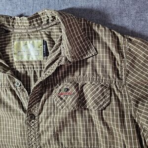 Mossy Oak Brown Plaid Shirt